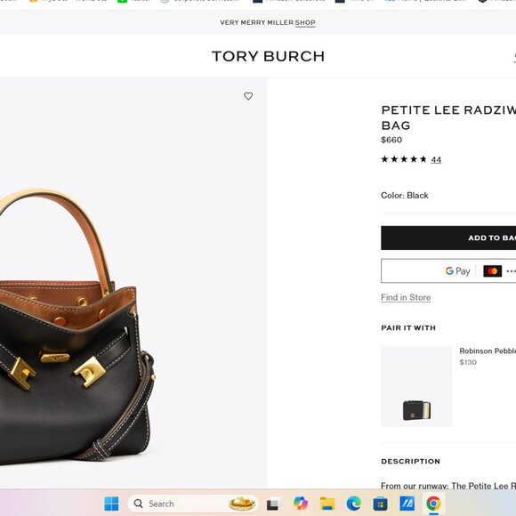 Tory Burch Lee Radziwill Double Petit - Picture 3 of 16